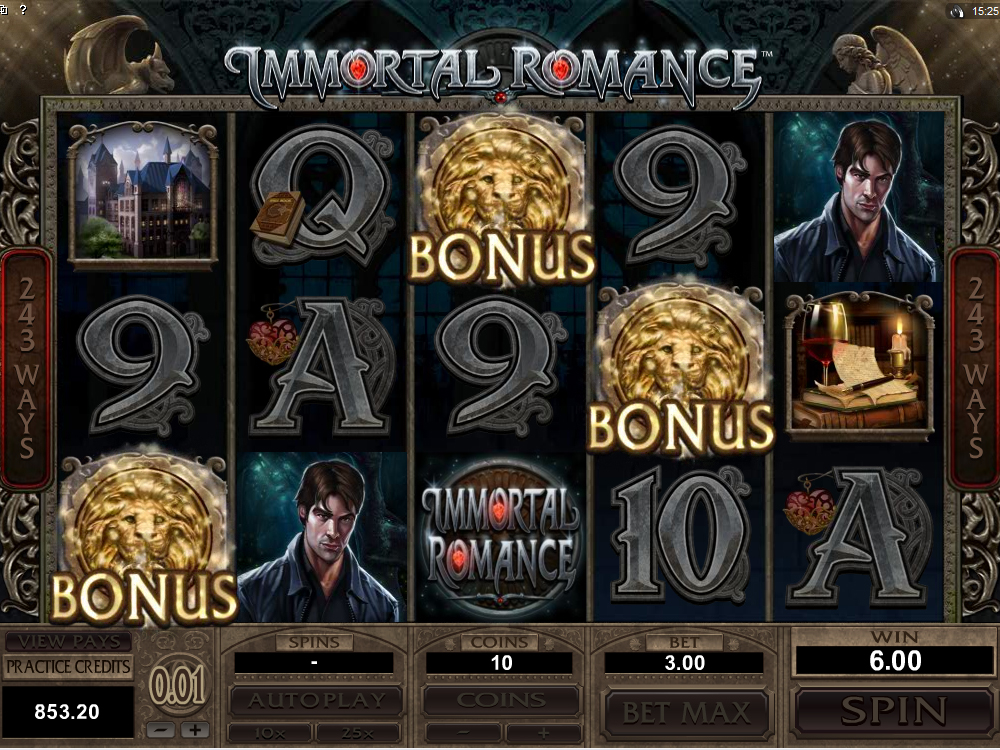Immortal Romance Slot Bonus